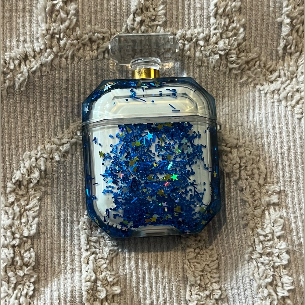 Glitter liquid quicksand Perfume Bottle AirPod Series 1 Case